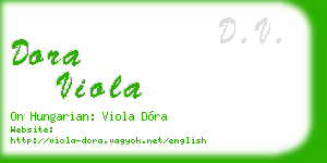 dora viola business card
